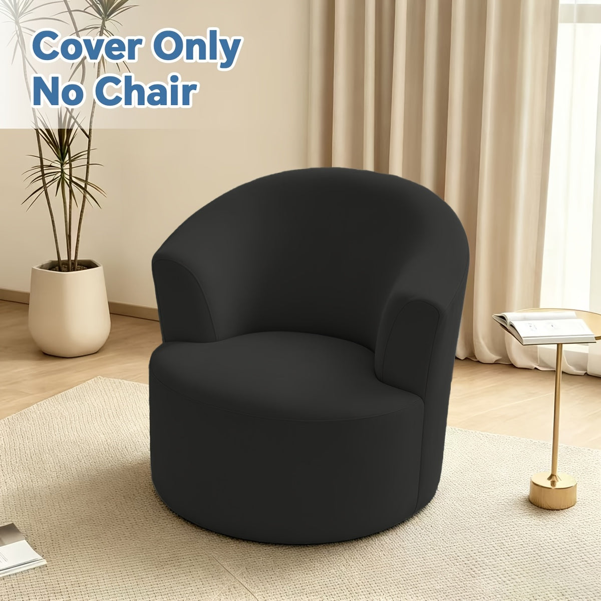 Housse de chaise légère extensible en fibre de lait pour fauteuil, compatible fauteuil