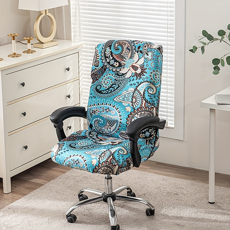 Housse de chaise extensible en polyester à fermeture éclair, autre coloris