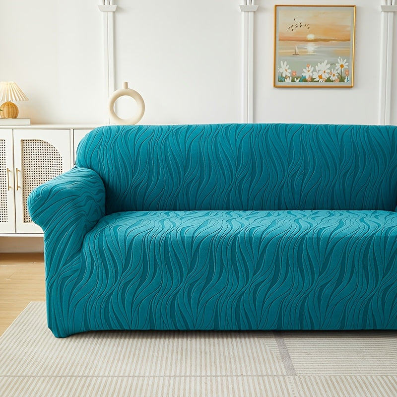 Housse de canapé extensible en tissu matelassé matelassée antidérapante, vue d'ensemble