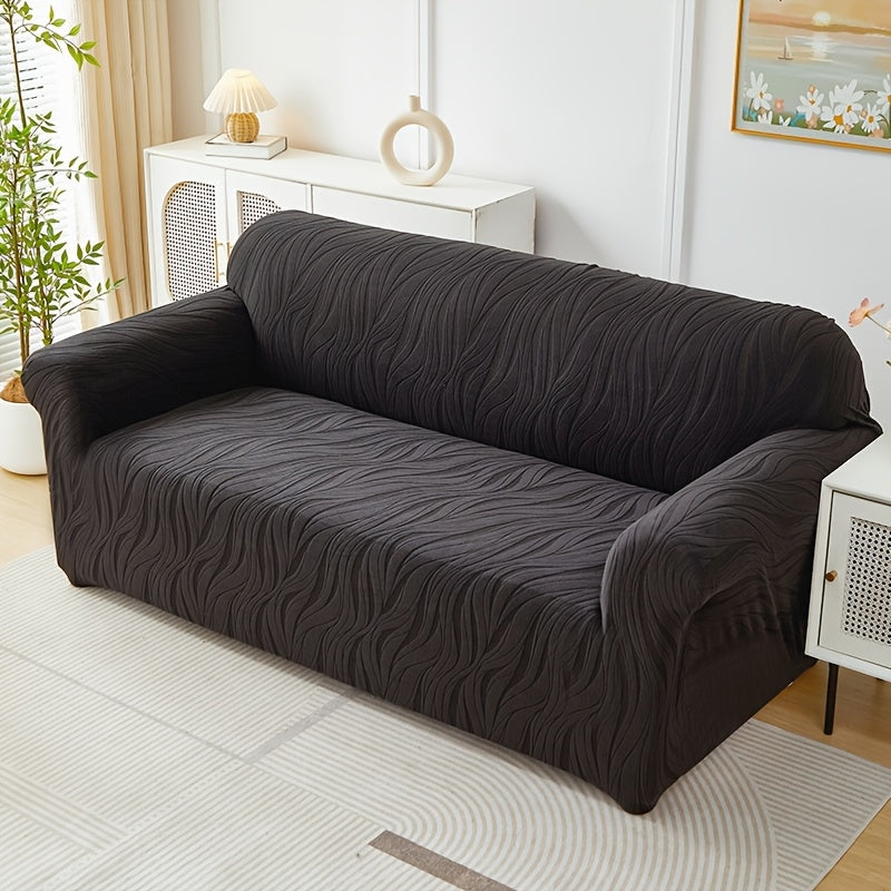 Housse de canapé extensible en tissu matelassé matelassée antidérapante, gros plan sur le tissu