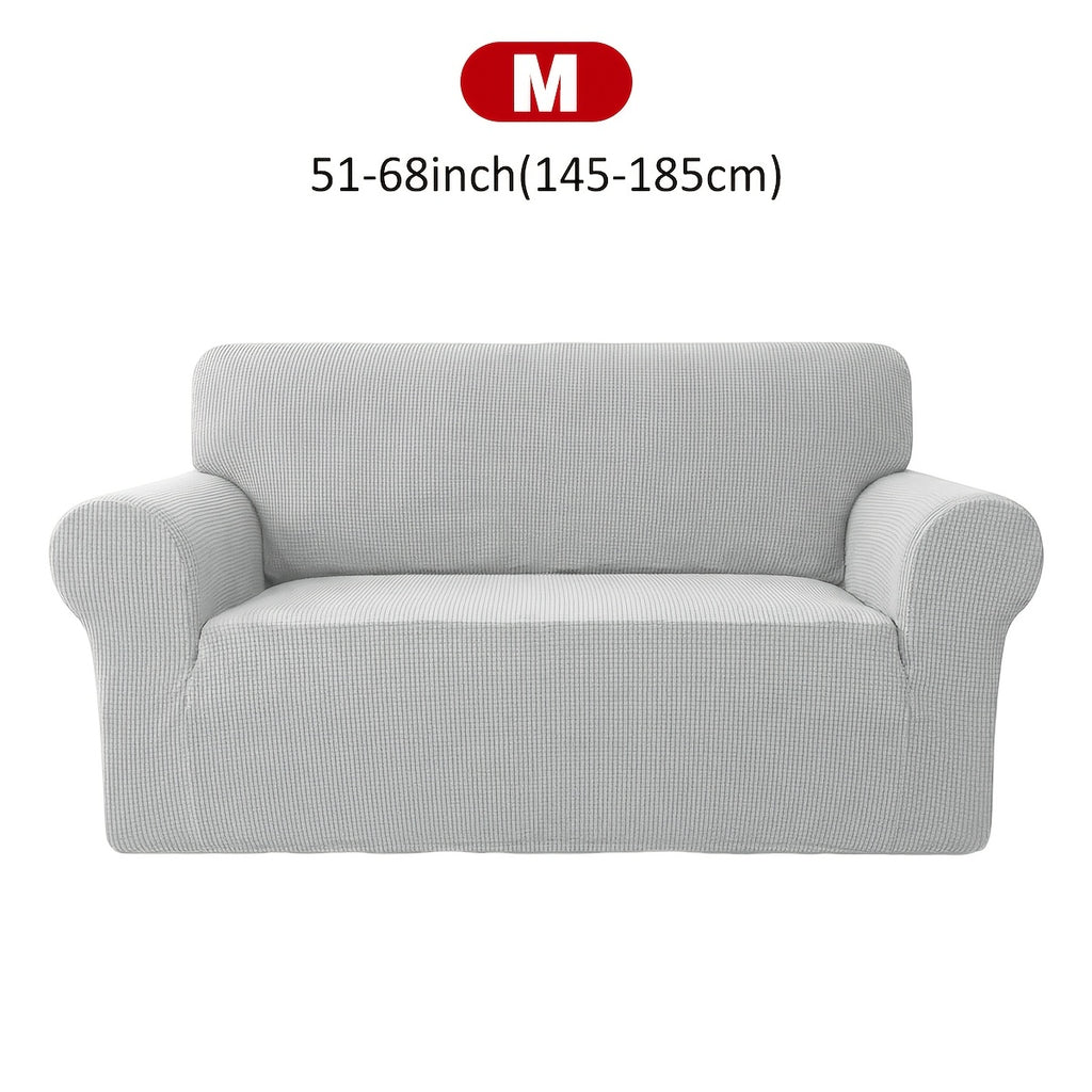 Housse de canapé extensible en velours côtelé jacquard à maille gaufrée, autre coloris