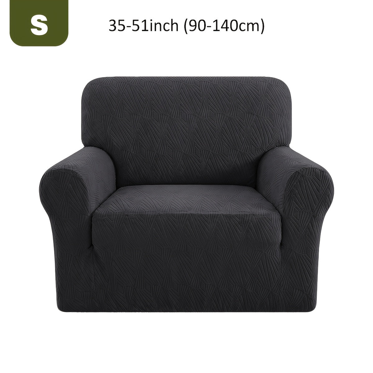 Housse de canapé extensible en polaire jacquard, housse posée
