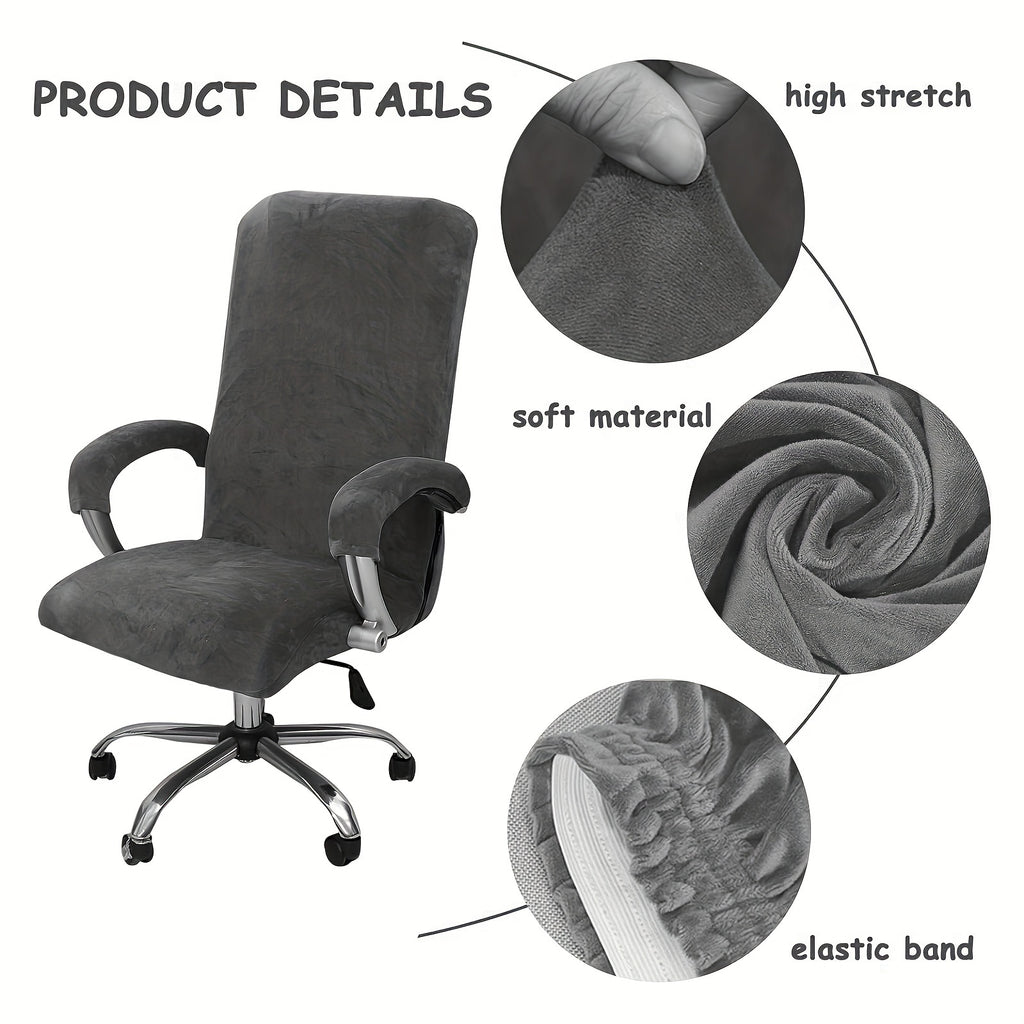 Housse de chaise extensible en polyester, mise en situation