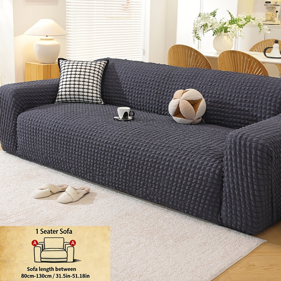 Housse de canapé épaisse extensible en polyester, vue de dos