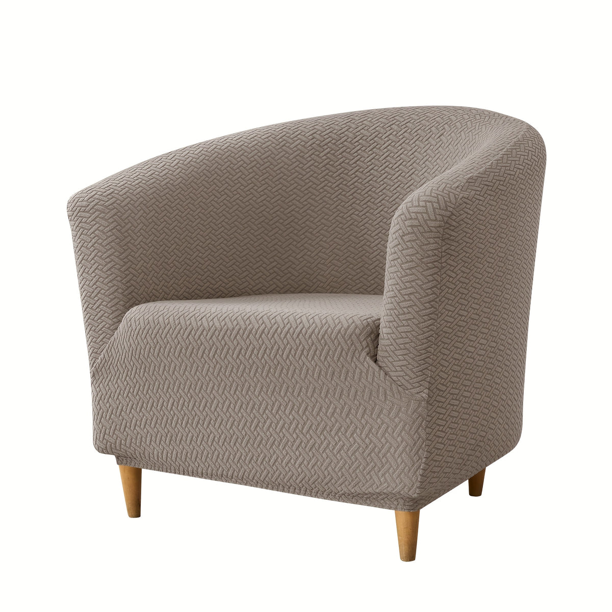 Housse de canapé extensible en polaire jacquard pour fauteuil, gros plan sur le tissu