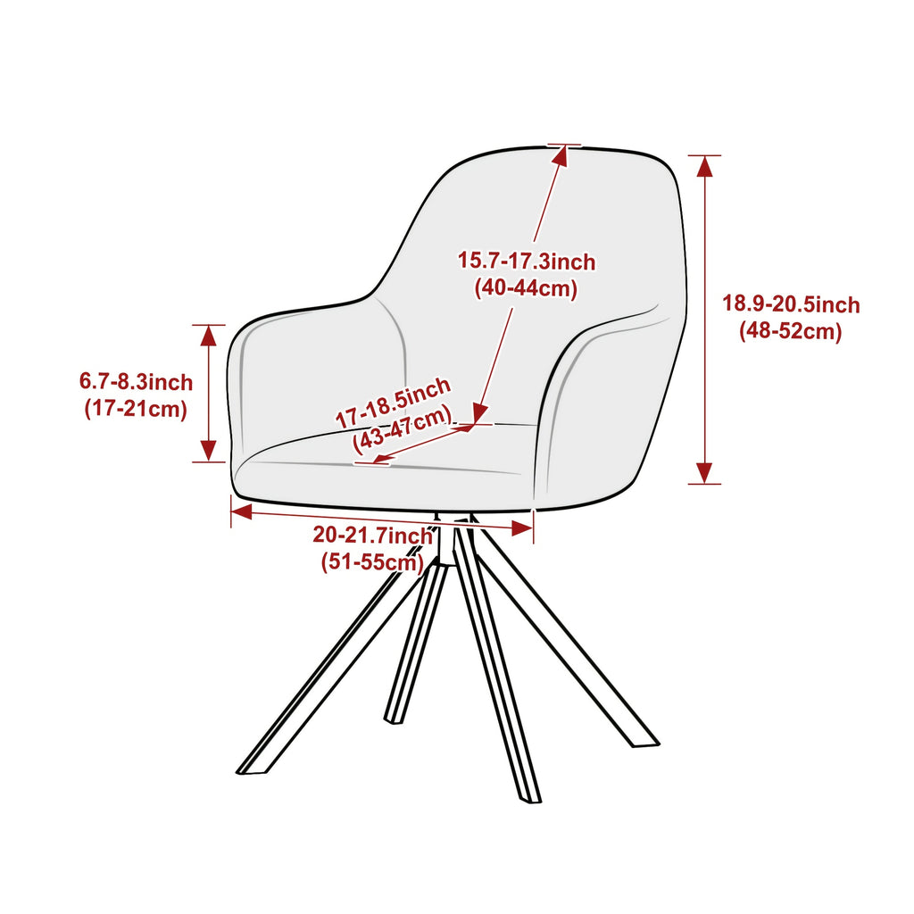 Housse de fauteuil extensible en polaire jacquard, vue d'ensemble