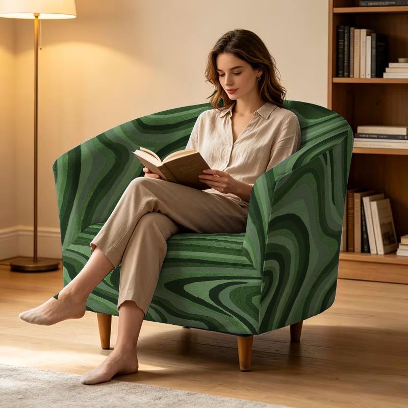 Housse de canapé légère extensible en fibre de lait matelassée à motif, tissu de 120 à 140 g/m²