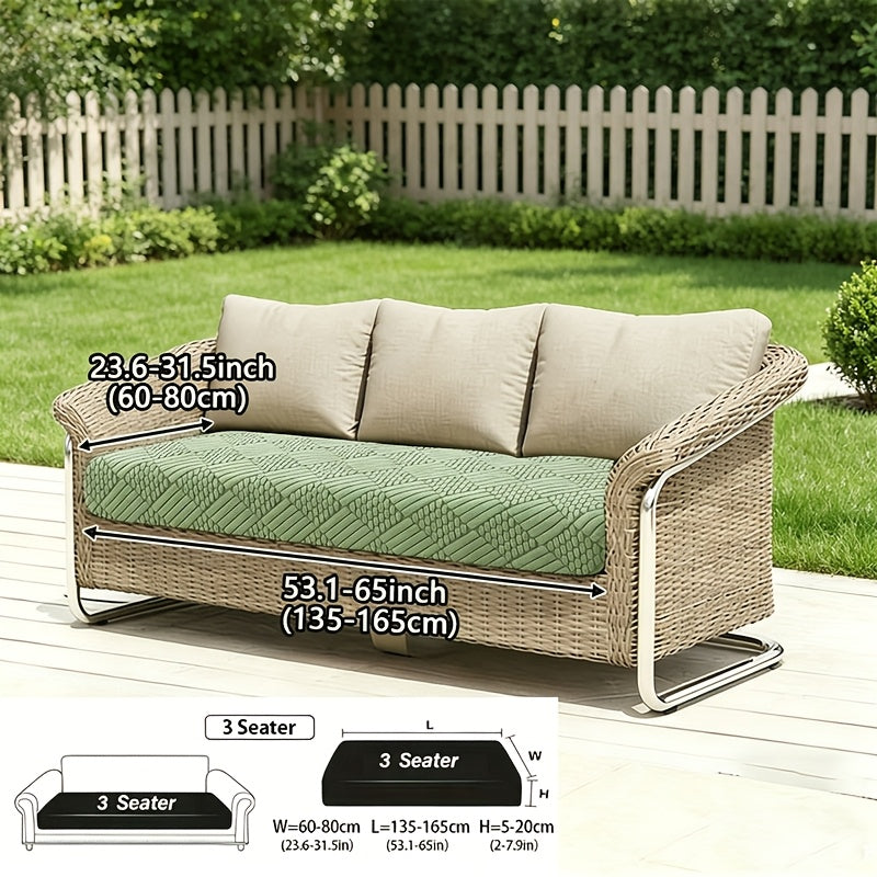 Housse de canapé extensible en polaire jacquard à housses séparées, compatible fauteuil, canapé deux places, canapé trois places