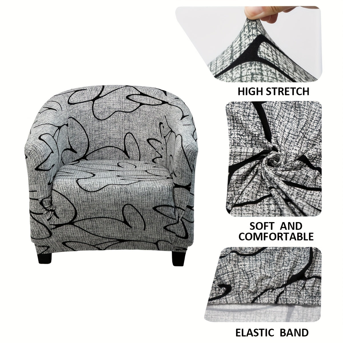 Housse de canapé extensible en polyester pour fauteuil, autre coloris