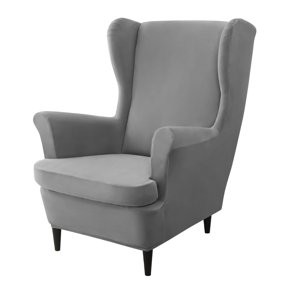 Housse de canapé épaisse extensible en velours pour fauteuil, gros plan sur le tissu