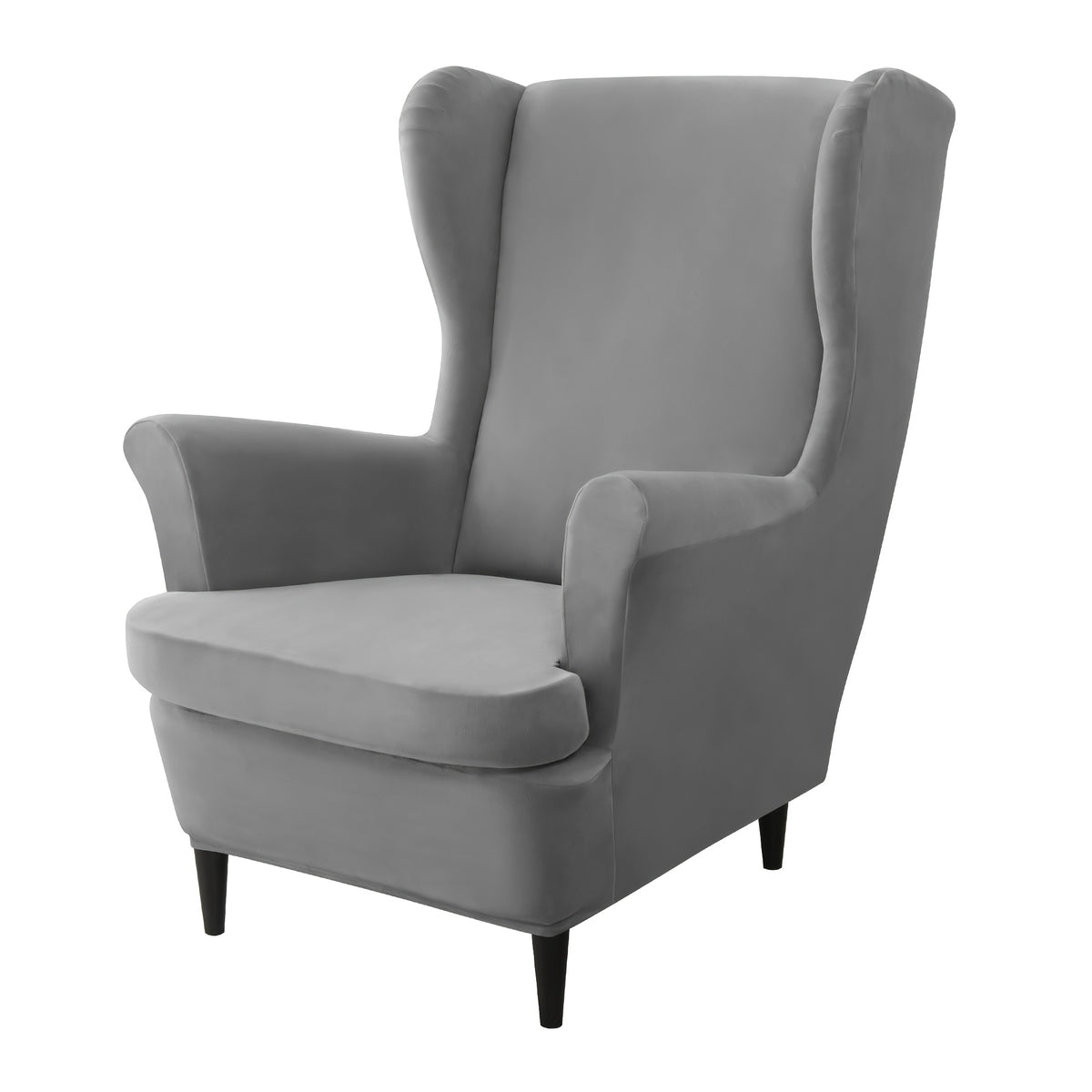 Housse de canapé épaisse extensible en velours pour fauteuil, gros plan sur le tissu