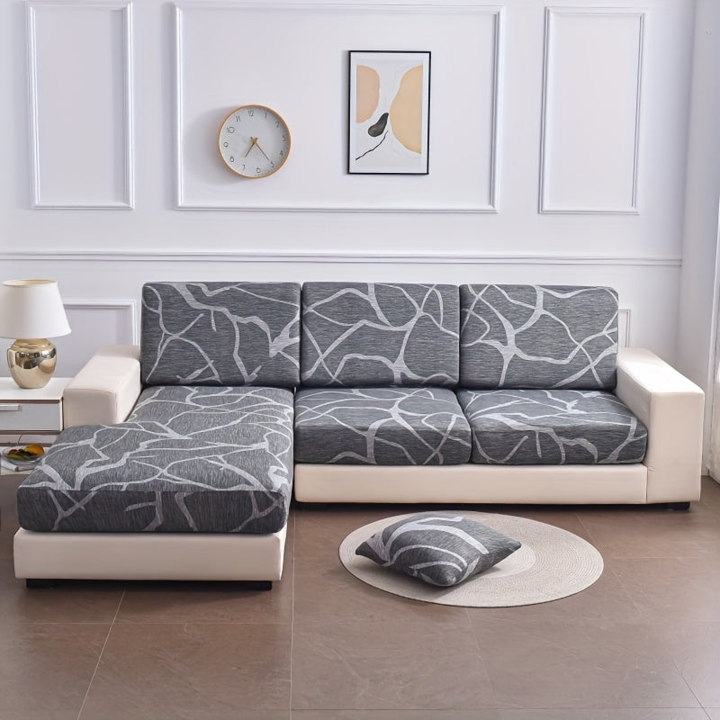 Housse de canapé légère extensible en fibre de lait pour canapé d'angle, visuel produit
