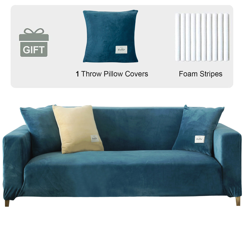 Housse de canapé en velours matelassée à rayures, tissu de 100 à 120 g/m²