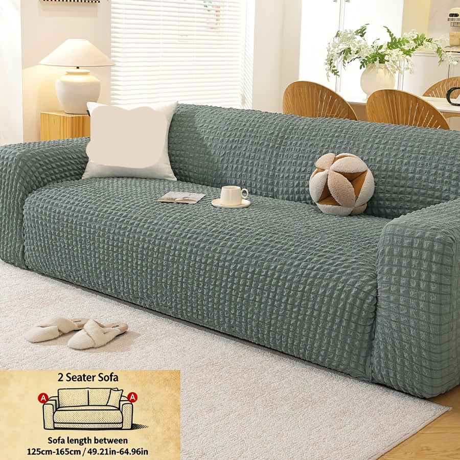 Housse de canapé épaisse extensible en polyester, vue de dos