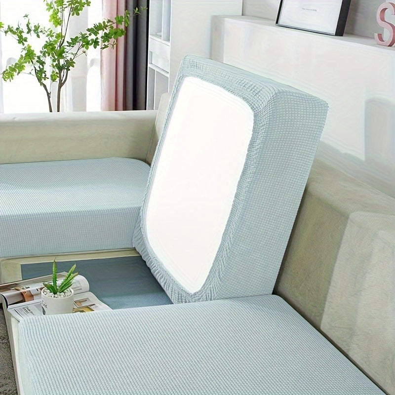 Housse de canapé épaisse extensible en polaire jacquard à housses séparées, tissu de 200 à 250 g/m²