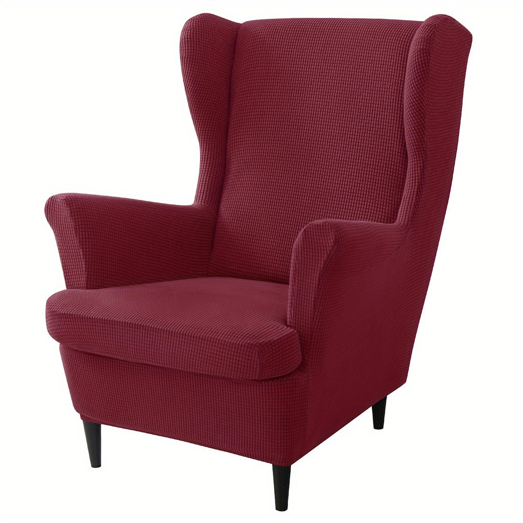 Housse de canapé épaisse extensible en velours côtelé jacquard pour fauteuil, vue d'ensemble