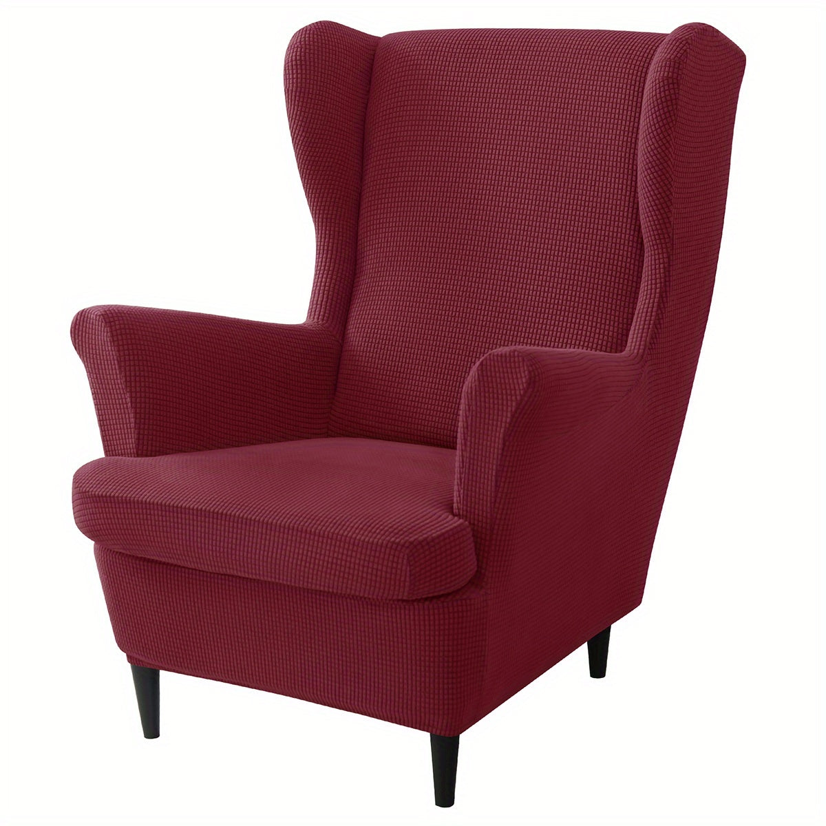 Housse de canapé épaisse extensible en velours côtelé jacquard pour fauteuil, vue d'ensemble