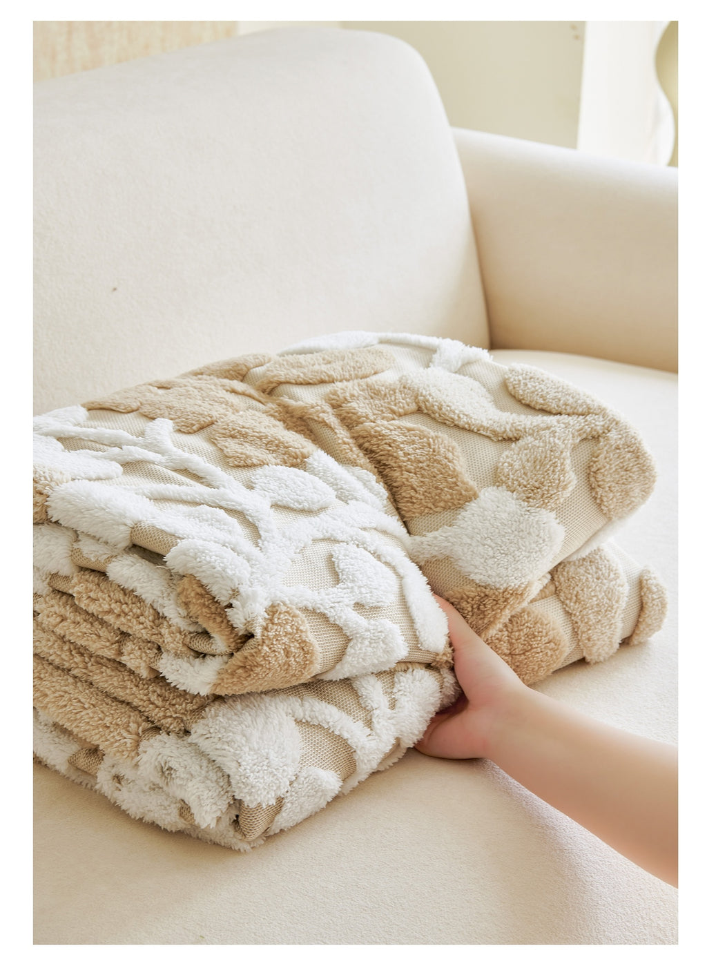 Housse de canapé épaisse en velours jacquard, autre coloris