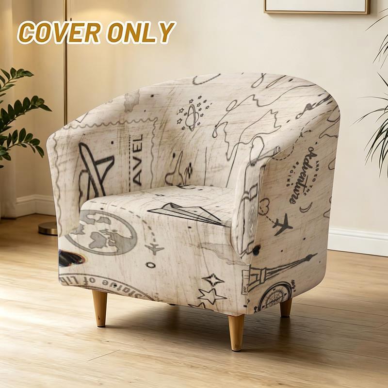 Housse de canapé légère extensible en fibre de lait matelassée pour fauteuil Image