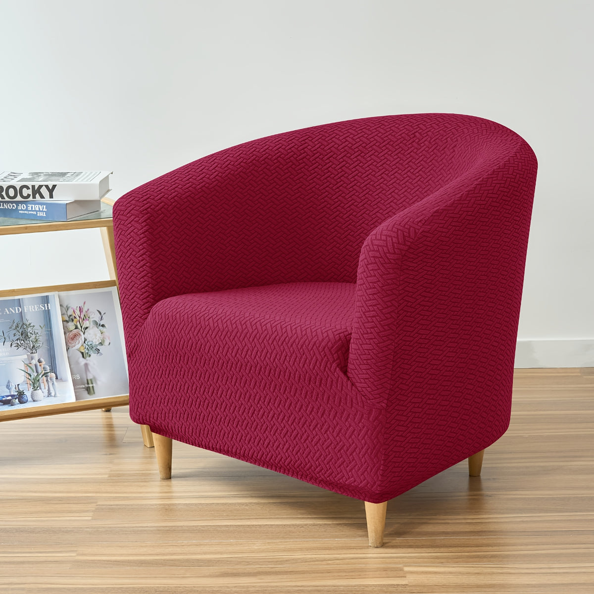 Housse de canapé extensible en polaire jacquard pour fauteuil, autre coloris