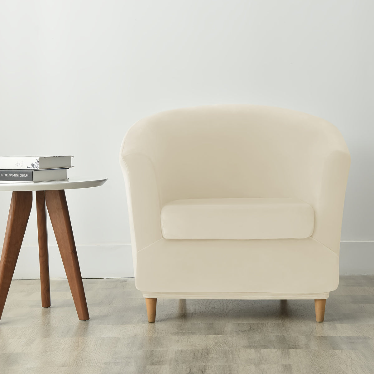 Housse de canapé extensible en velours à housses séparées pour fauteuil, compatible fauteuil Image