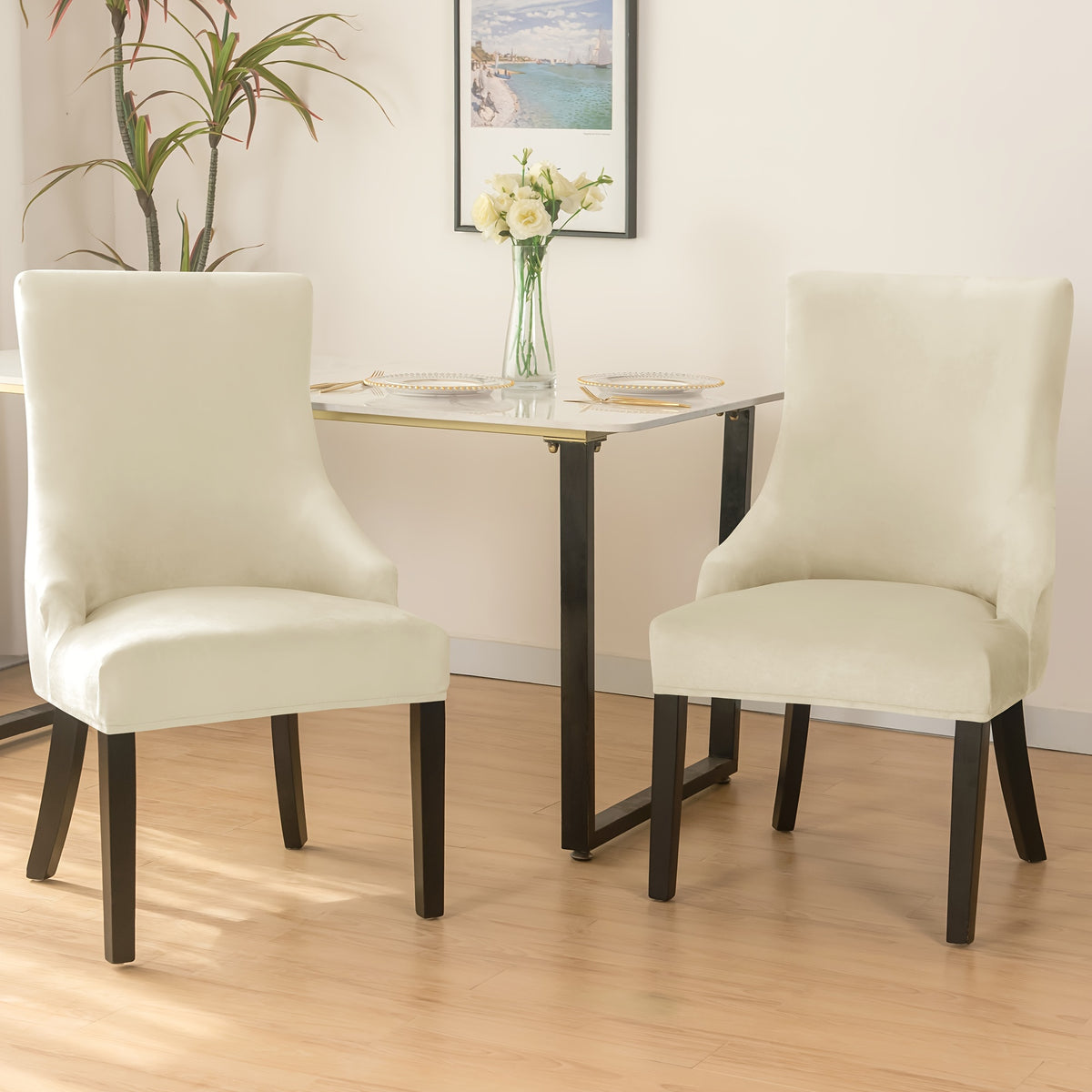 Housse de fauteuil extensible en velours, tissu de 180 à 200 g/m²