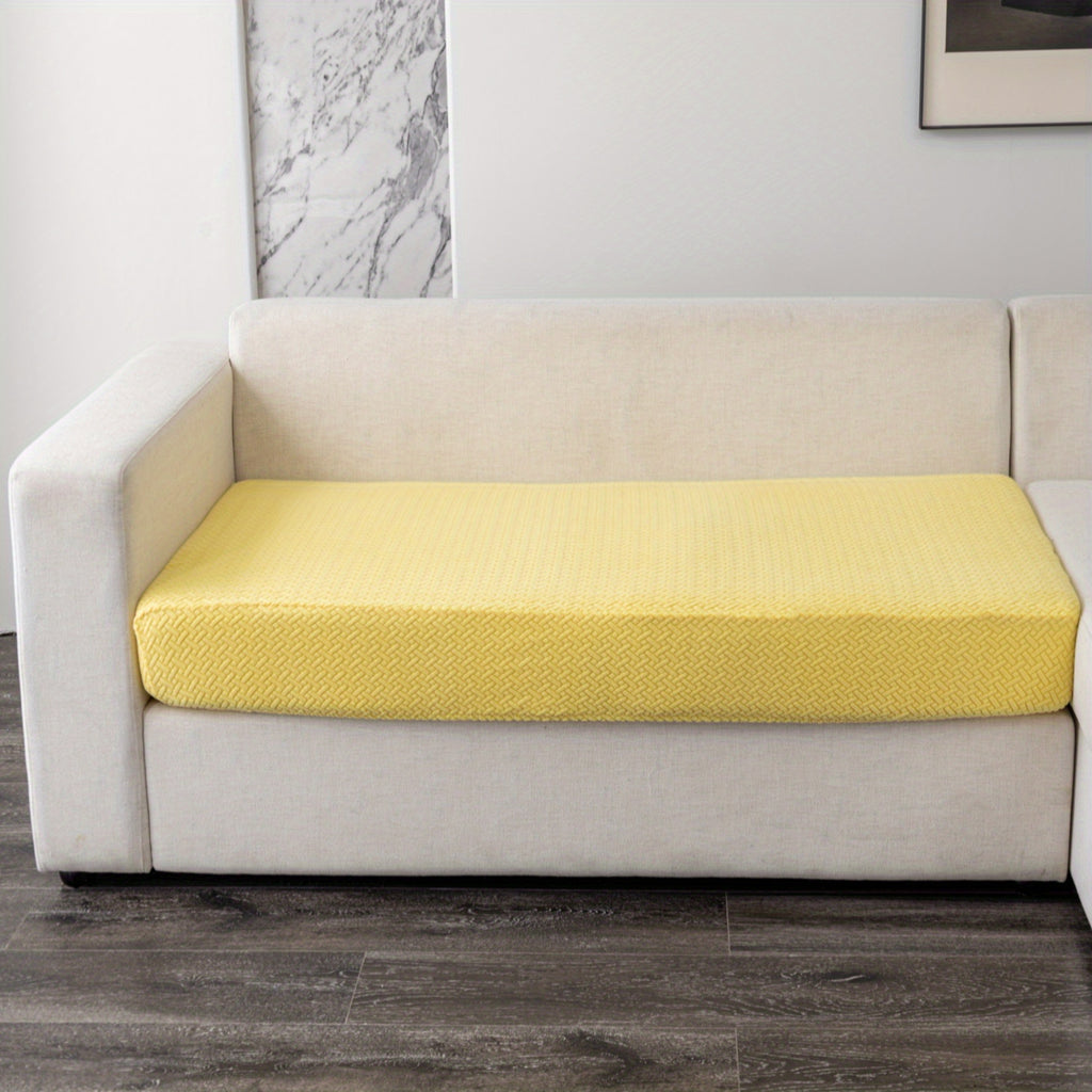 Housse de coussin extensible en polaire jacquard, autre coloris