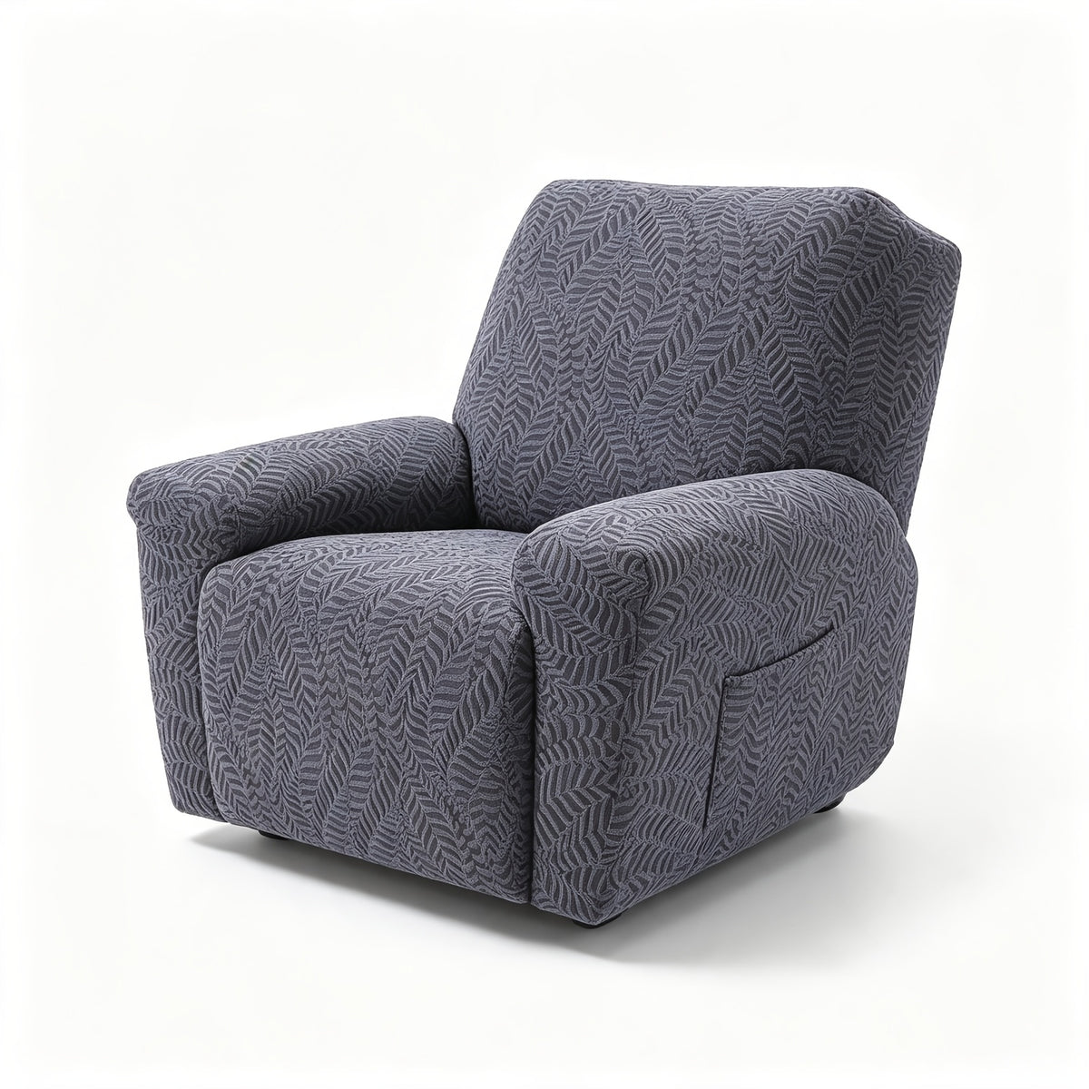 Housse de fauteuil extensible en polaire jacquard anti-griffes — détail de la matière : polaire Image