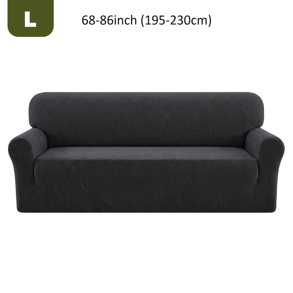 Housse de canapé extensible en polaire jacquard, visuel produit
