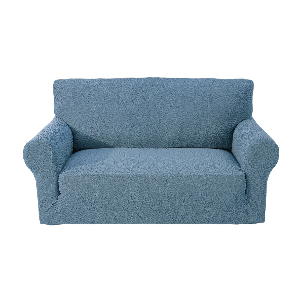 Housse de canapé extensible en polaire jacquard antidérapante au rendu glamour, gros plan sur le tissu