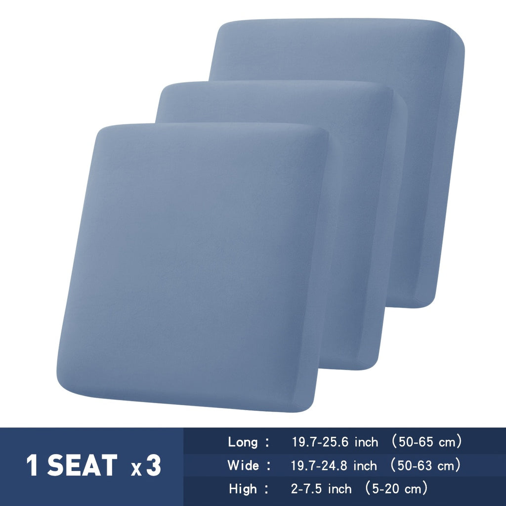 Housse de coussin légère extensible en fibre de lait, détail de l'ourlet