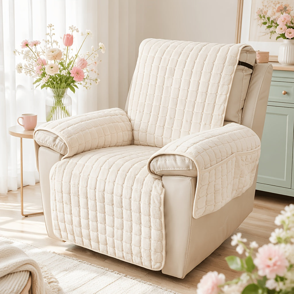 Housse de canapé antidérapante pour fauteuil, mise en situation