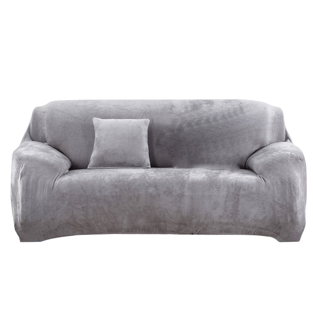 Housse de canapé épaisse extensible en peluche, visuel produit