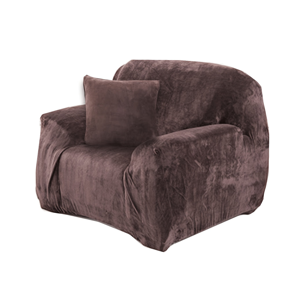 Housse de canapé épaisse extensible en peluche, tissu de 250 à 300 g/m²