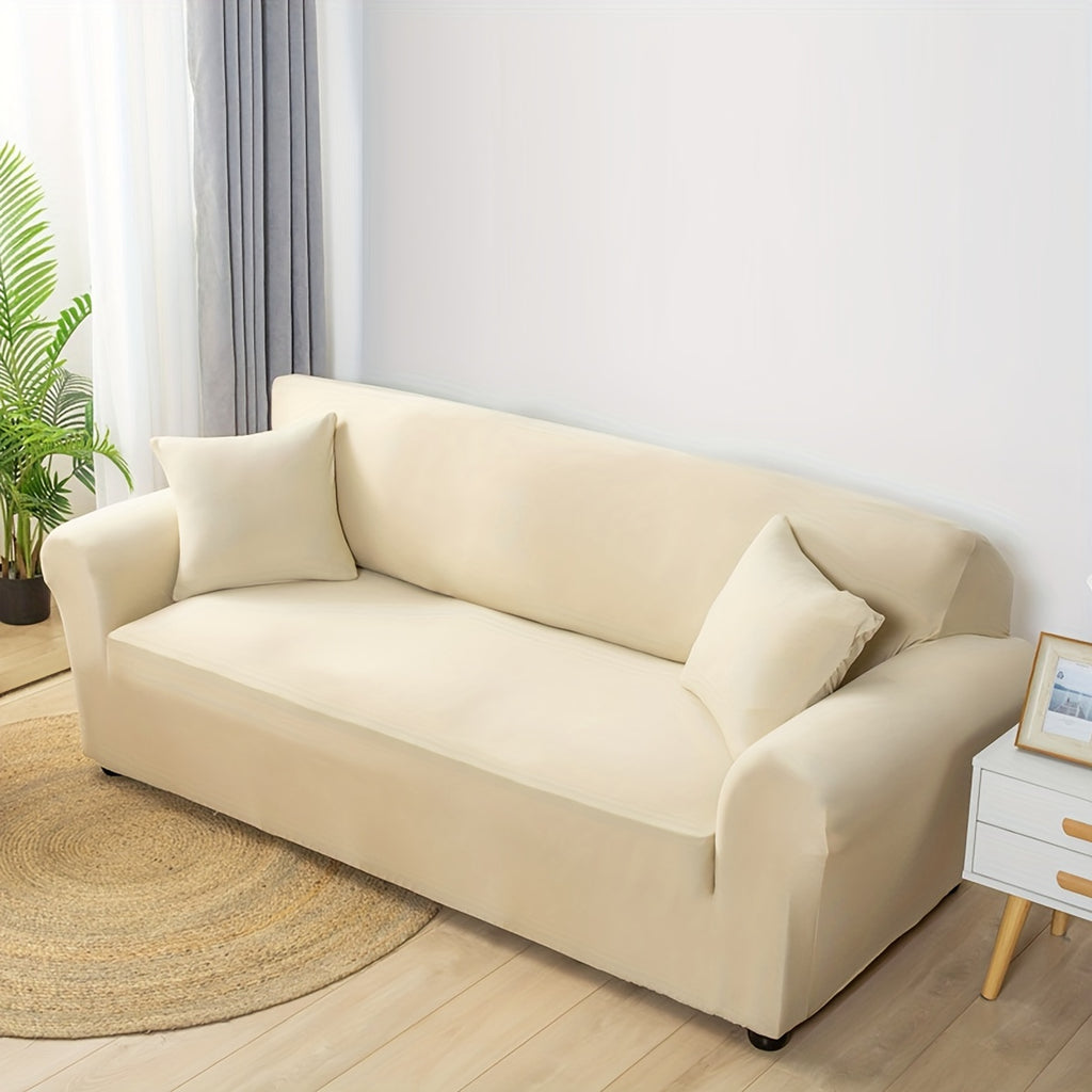 Housse de canapé épaisse extensible en fibre de lait, détail de la finition