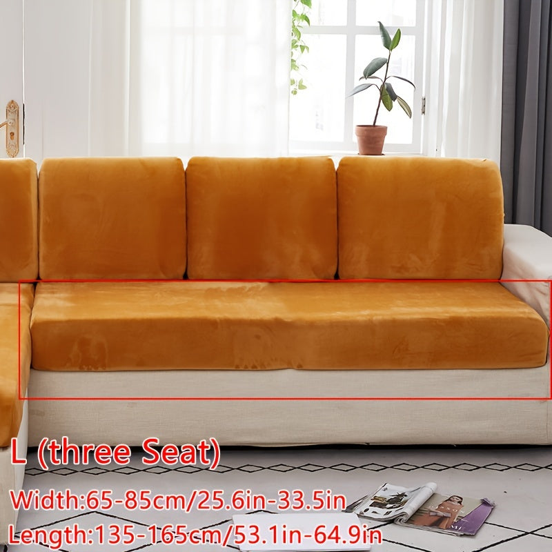 Housse de canapé épaisse extensible en velours antidérapante à housses, tissu de 300 à 350 g/m²