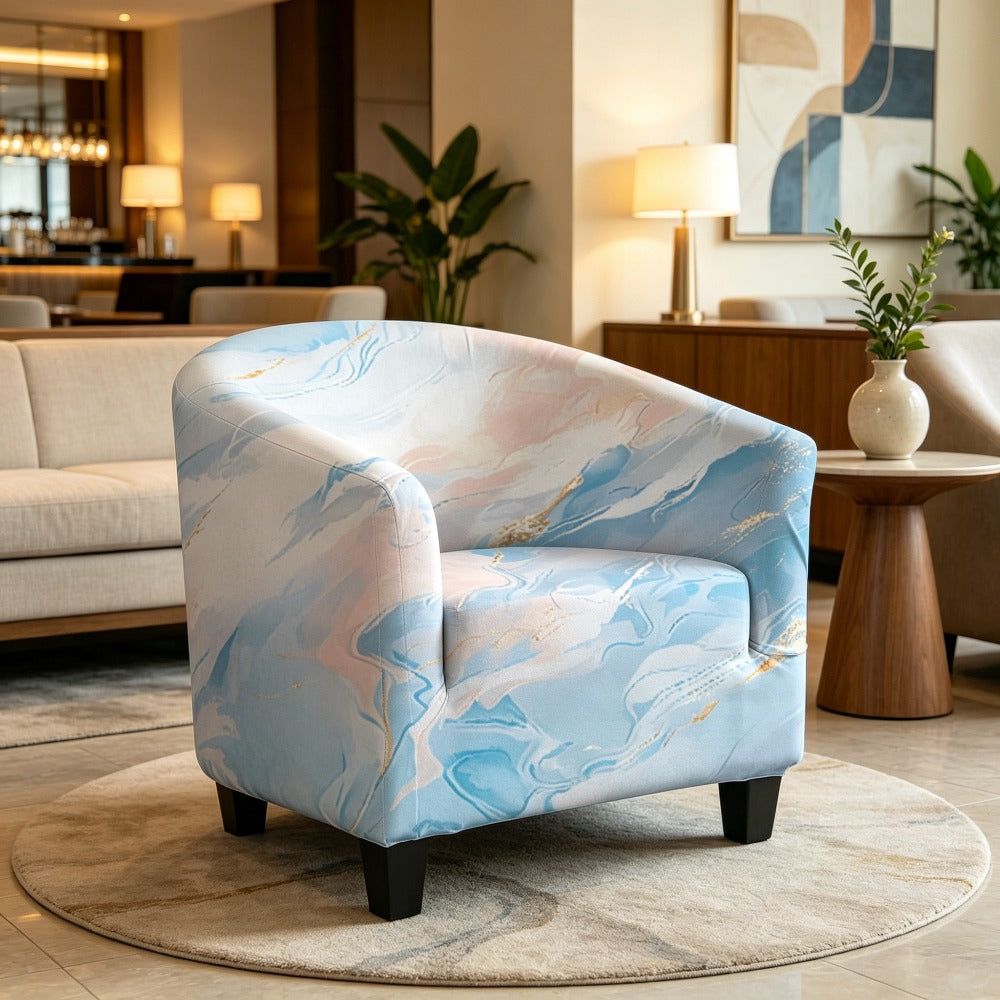 Housse de canapé extensible en fibre de lait matelassée à motif fleuri, tissu de 120 à 140 g/m²