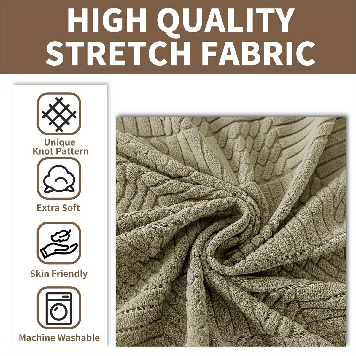 Housse de canapé en jacquard à cordon de serrage, autre coloris