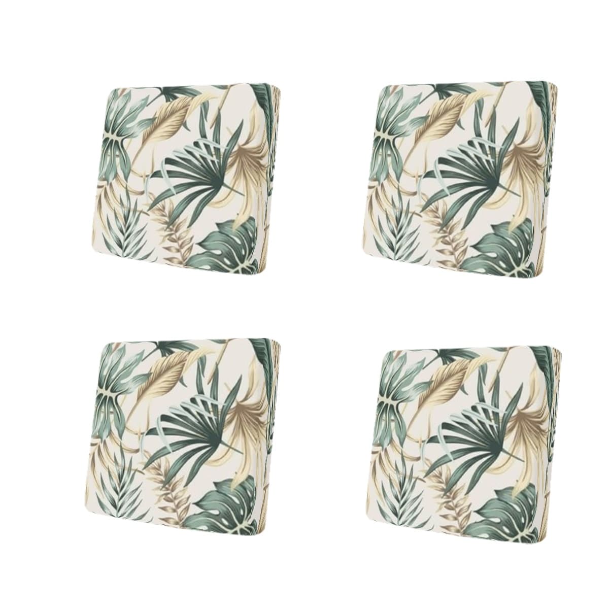 Housse de canapé en fibre de lait imprimée à motif tropical, tissu de 140 à 160 g/m² Image