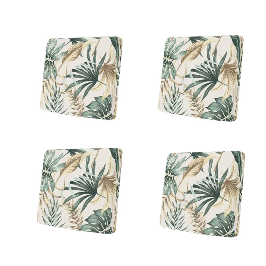 Housse de canapé en polyester à motif tropical — détail de la matière : polyester