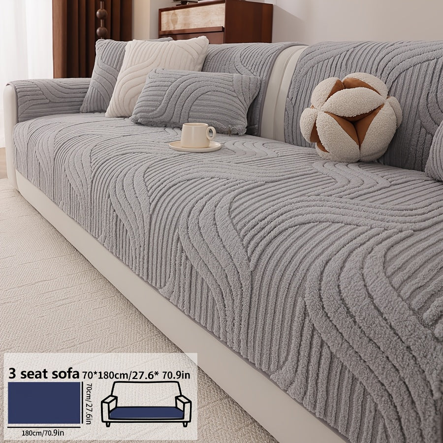 Housse de coussin épaisse en velours matelassée antidérapante d'esprit bohème, visuel produit