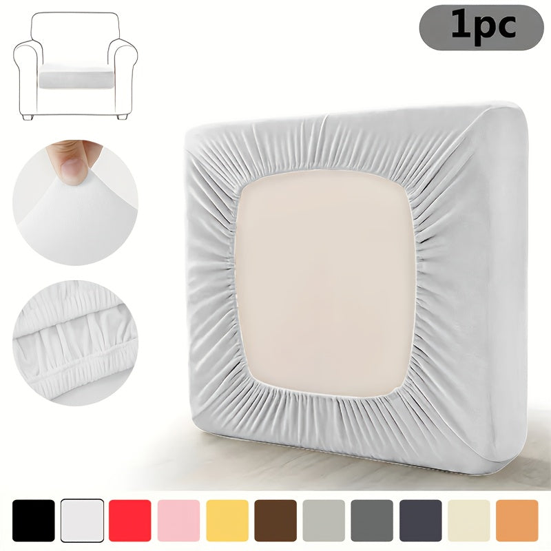 Housse de coussin extensible en velours pour fauteuil