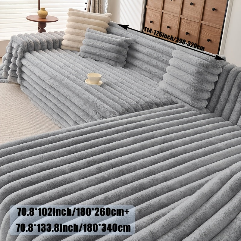 Housse de coussin épaisse en polyester antidérapante, vue d'ensemble