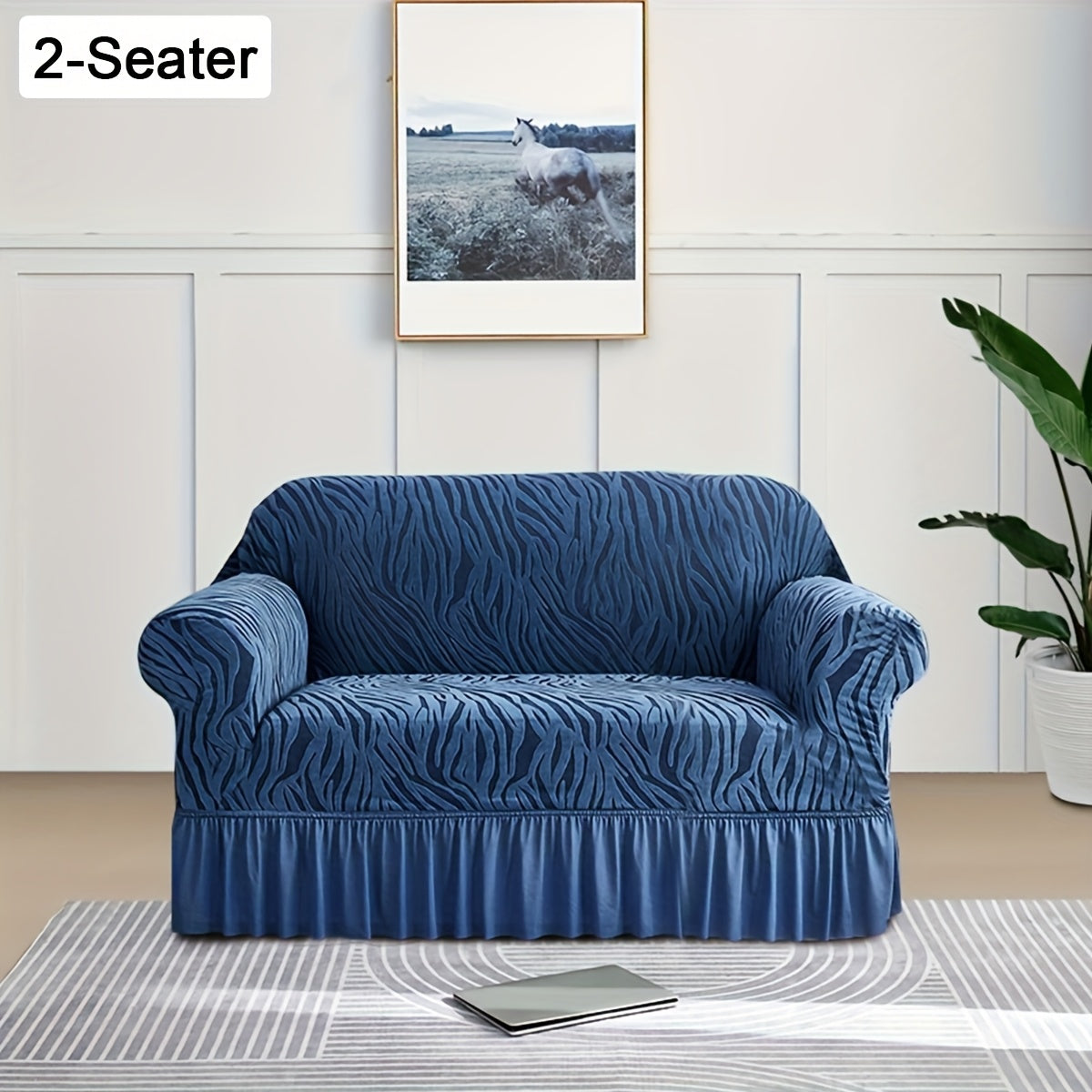 Housse de canapé extensible en jacquard, compatible fauteuil, canapé deux places, canapé trois places Image