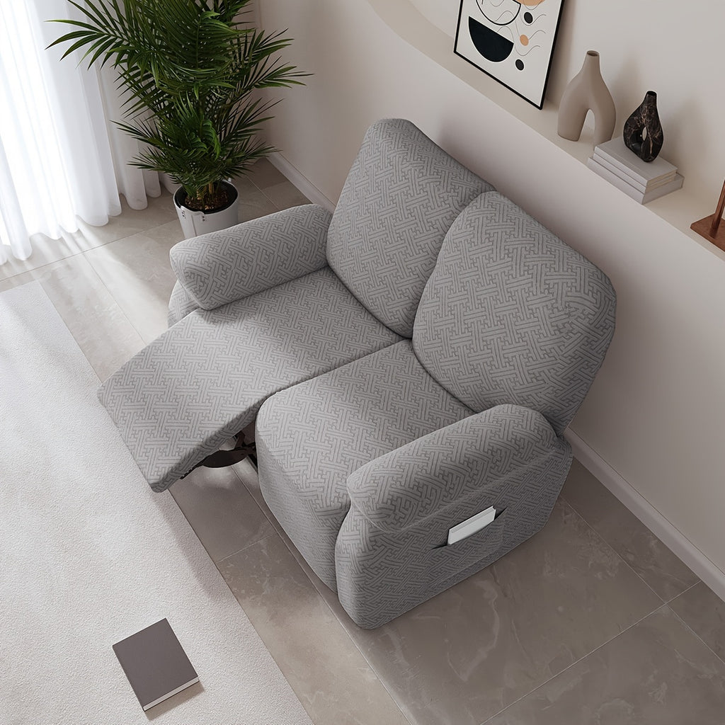 Housse de canapé extensible en polaire jacquard, vue d'ensemble