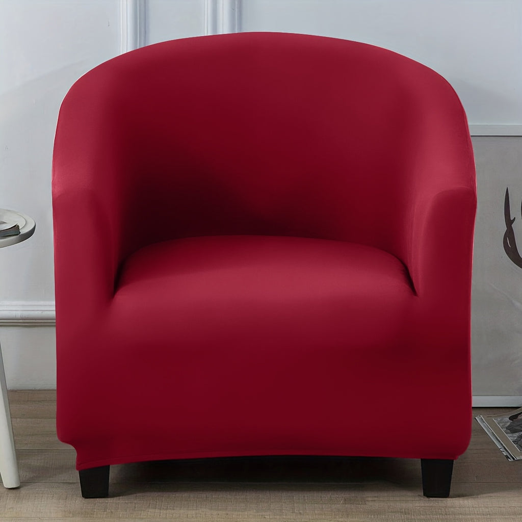 Housse de canapé extensible en fibre de lait pour fauteuil, vue de dos
