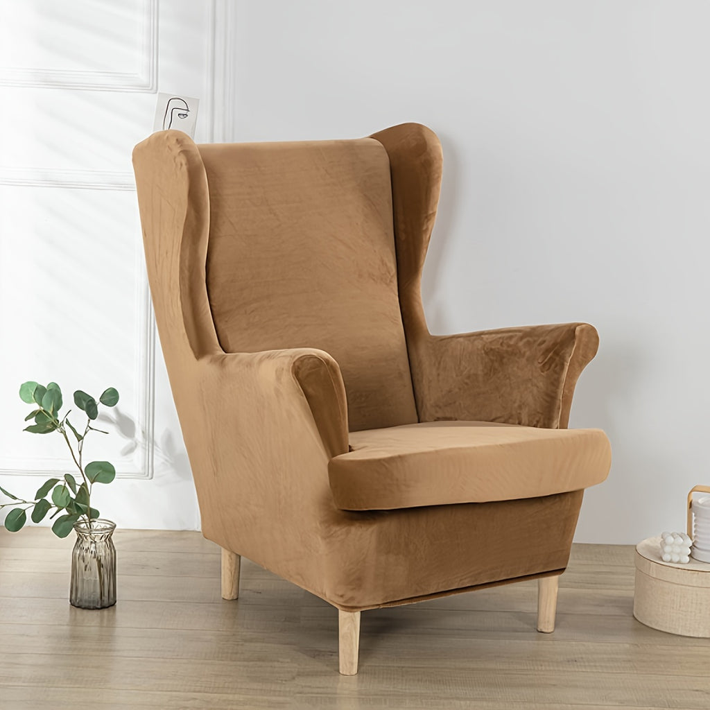 Housse de canapé extensible en polyester au rendu glamour, vue d'ensemble