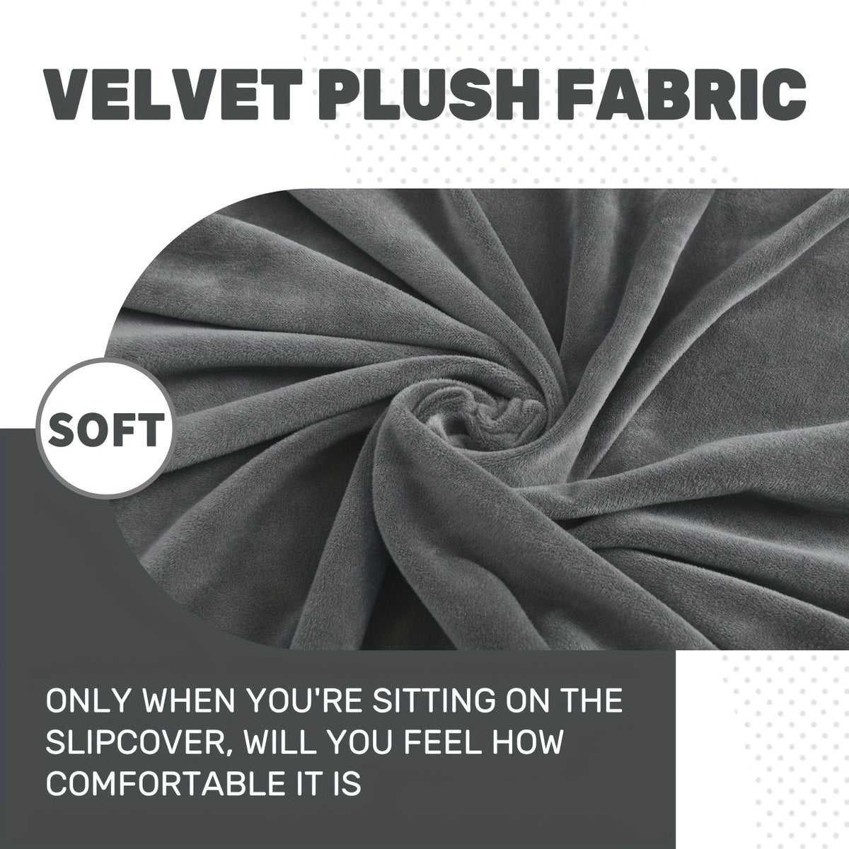 Housse de canapé extensible en velours matelassée antidérapante, autre coloris