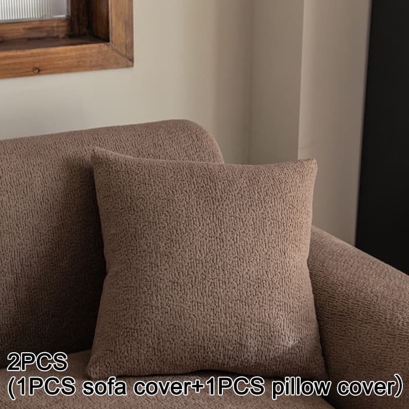 Housse de canapé épaisse extensible en polaire d'esprit bohème, compatible fauteuil, canapé deux places, canapé trois places