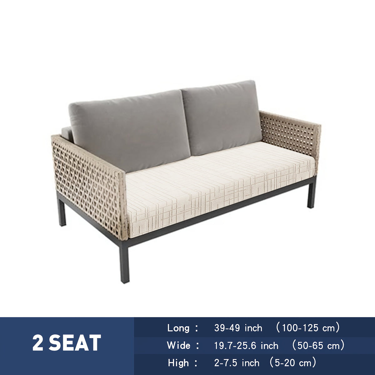 Housse de canapé extensible en polyester, vue d'ensemble Image